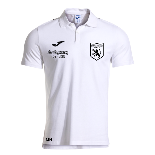 Herren Poloshirt - grün oder weiß mit Logos und Initialen