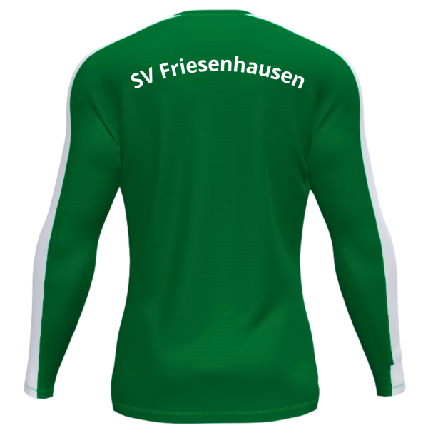 Trikot langarm grün/weiß mit Logo und Initialen