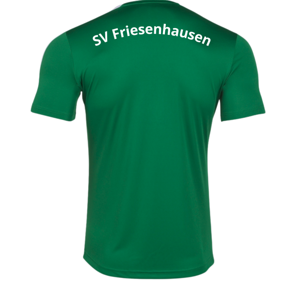 Trikot grün/weiß mit Logo und Initialen