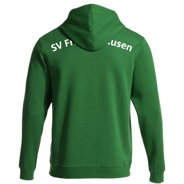 Sweatshirt mit Kapuze grün mit Logos und Initialen