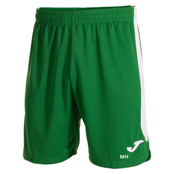 Shorts grün/weiß mit Initialen