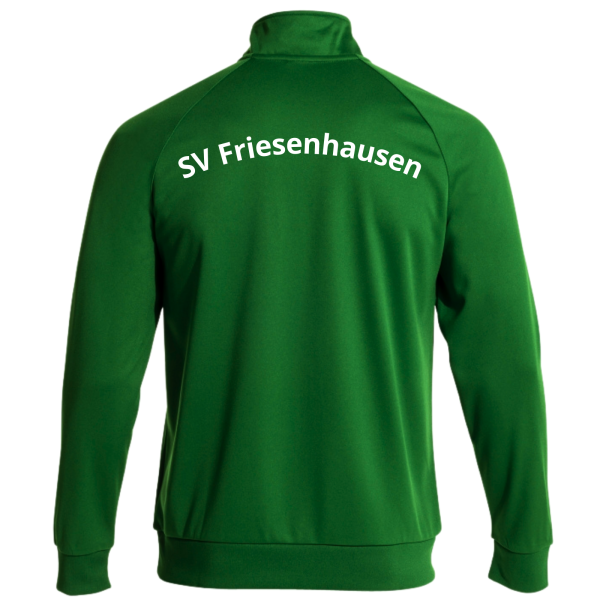 Sweatshirt grün Zipper mit Logos und Initialen