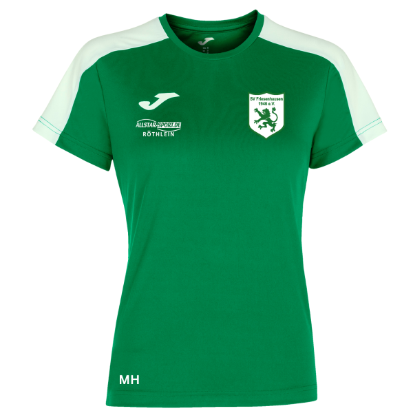 Shirt Kurzarm grün mit Logos und Initialen