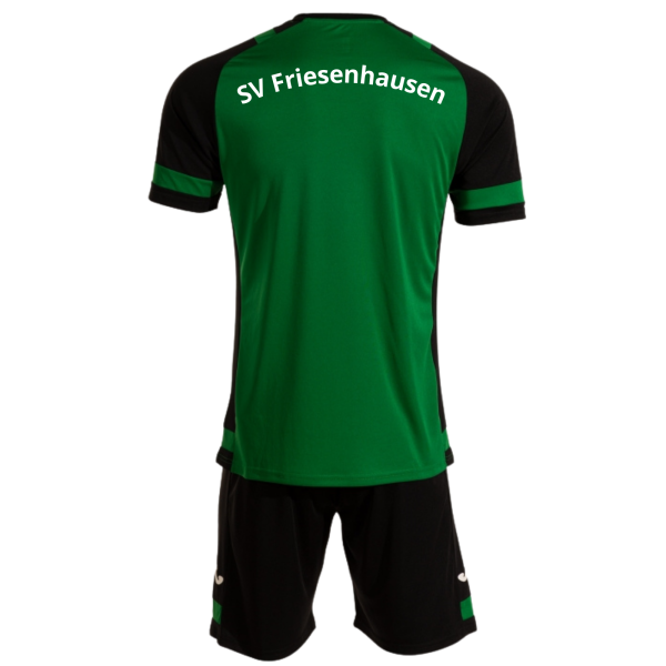 Herren Trainings Set grün mit Logos und Initialen