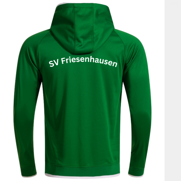 Herren Sweatshirt mit Kapuze Premium Hoodie Casual - Grün-Weiß